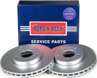 Borg & Beck BBD5244 - Диск тормозной передний вентилируемый autosila-amz.com