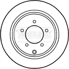 Borg & Beck BBD5255 - Тормозной диск autosila-amz.com