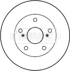 Borg & Beck BBD5256 - Тормозной диск autosila-amz.com