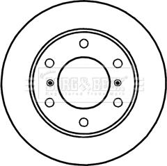 Borg & Beck BBD5250 - Тормозной диск autosila-amz.com