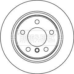 Borg & Beck BBD5265 - Тормозной диск autosila-amz.com