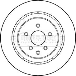 Borg & Beck BBD5286 - Тормозной диск autosila-amz.com