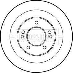 Borg & Beck BBD5231 - Тормозной диск autosila-amz.com