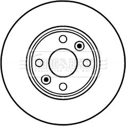 Borg & Beck BBD5226 - Тормозной диск autosila-amz.com