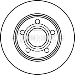 Borg & Beck BBD5221 - Тормозной диск autosila-amz.com