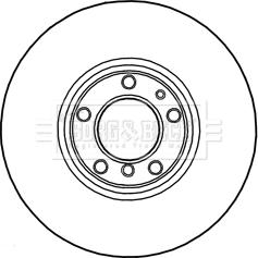 Borg & Beck BBD5745S - Тормозной диск autosila-amz.com