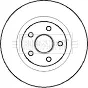 Borg & Beck BBD5711S - Тормозной диск autosila-amz.com