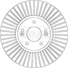 Borg & Beck BBD6065S - Тормозной диск autosila-amz.com