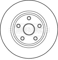 Borg & Beck BBD6004S - Тормозной диск autosila-amz.com