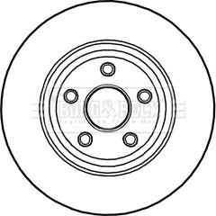 Borg & Beck BBD6005S - Тормозной диск autosila-amz.com