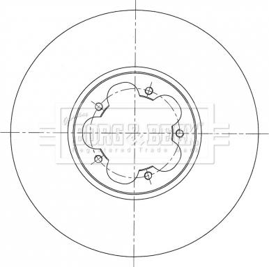 Borg & Beck BBD6071S - Тормозной диск autosila-amz.com