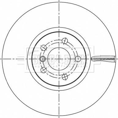 Borg & Beck BBD6195S - Тормозной диск autosila-amz.com