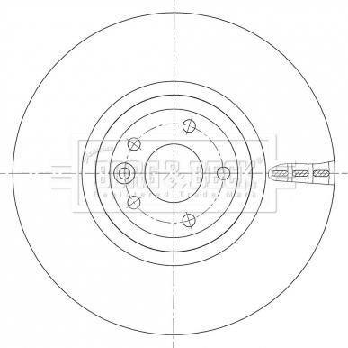 Borg & Beck BBD6103S - Тормозной диск autosila-amz.com