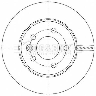 Borg & Beck BBD6185S - Тормозной диск autosila-amz.com