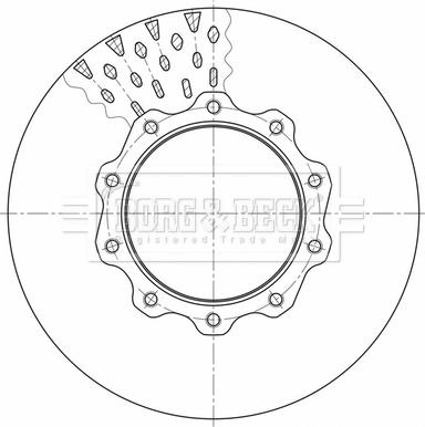 Borg & Beck BBD32638 - Тормозной диск autosila-amz.com