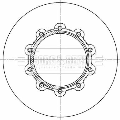 Borg & Beck BBD32839 - Тормозной диск autosila-amz.com