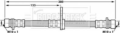 Borg & Beck BBH6990 - Тормозной шланг autosila-amz.com