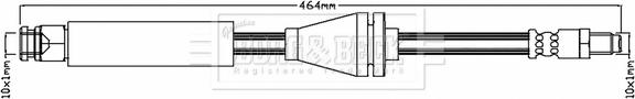 Borg & Beck BBH6951 - Тормозной шланг autosila-amz.com