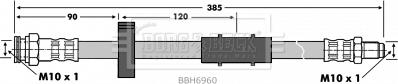 Borg & Beck BBH6960 - Тормозной шланг autosila-amz.com