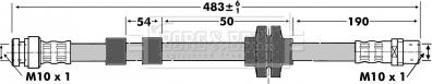 Borg & Beck BBH6982 - Тормозной шланг autosila-amz.com