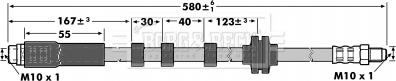 Borg & Beck BBH6929 - Тормозной шланг autosila-amz.com