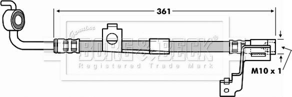 Borg & Beck BBH6973 - Тормозной шланг autosila-amz.com