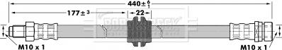 Borg & Beck BBH6977 - Тормозной шланг autosila-amz.com