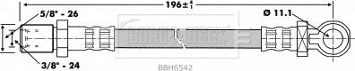 Borg & Beck BBH6542 - Шланг сцепления autosila-amz.com