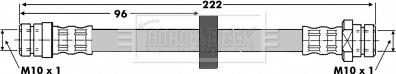 Borg & Beck BBH6658 - Тормозной шланг autosila-amz.com