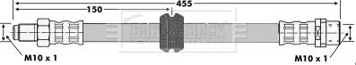 Borg & Beck BBH6637 - Тормозной шланг autosila-amz.com