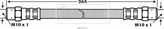 Borg & Beck BBH6033 - Тормозной шланг autosila-amz.com