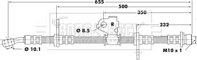 Borg & Beck BBH6199 - Тормозной шланг autosila-amz.com