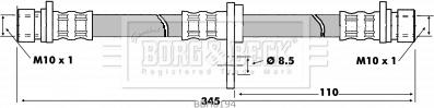 Borg & Beck BBH6194 - Тормозной шланг autosila-amz.com