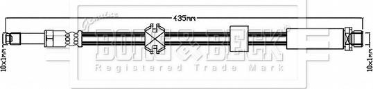 Borg & Beck BBH6146 - Тормозной шланг autosila-amz.com