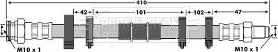 Borg & Beck BBH6118 - Тормозной шланг autosila-amz.com