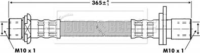 Borg & Beck BBH6855 - Тормозной шланг autosila-amz.com