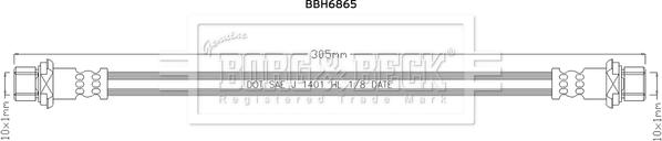 Borg & Beck BBH6865 - Тормозной шланг autosila-amz.com