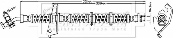 Borg & Beck BBH6802 - Тормозной шланг autosila-amz.com