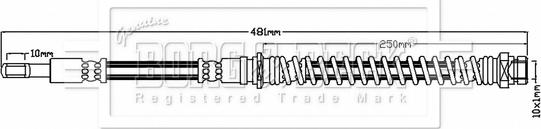 Borg & Beck BBH6814 - Тормозной шланг autosila-amz.com