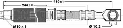 Borg & Beck BBH6826 - Тормозной шланг autosila-amz.com