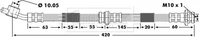 Borg & Beck BBH6879 - Тормозной шланг autosila-amz.com