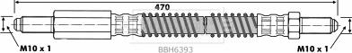 Borg & Beck BBH6393 - Тормозной шланг autosila-amz.com