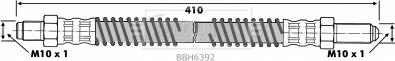 Borg & Beck BBH6392 - Тормозной шланг autosila-amz.com