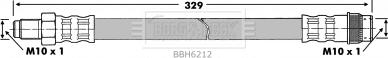 Borg & Beck BBH6212 - Тормозной шланг autosila-amz.com