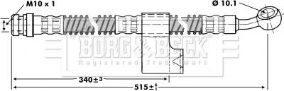 Borg & Beck BBH6799 - Тормозной шланг autosila-amz.com