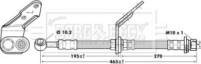 Borg & Beck BBH6741 - Тормозной шланг autosila-amz.com