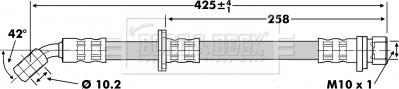 Borg & Beck BBH6743 - Тормозной шланг autosila-amz.com
