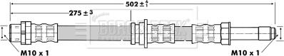 Borg & Beck BBH6763 - Тормозной шланг autosila-amz.com