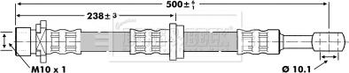 Borg & Beck BBH6786 - Тормозной шланг autosila-amz.com