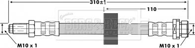 Borg & Beck BBH6735 - Тормозной шланг autosila-amz.com